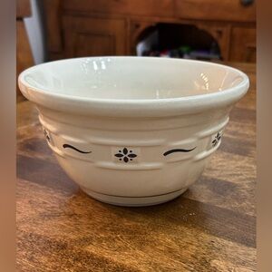 Longaberger Discontinued 8" Mixing Bowl Woven Traditions Classic Blue